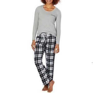 NWT Calvin Klein Womens 2 Piece Sleep Set Loungewear Pajamas Size L $60 7C148